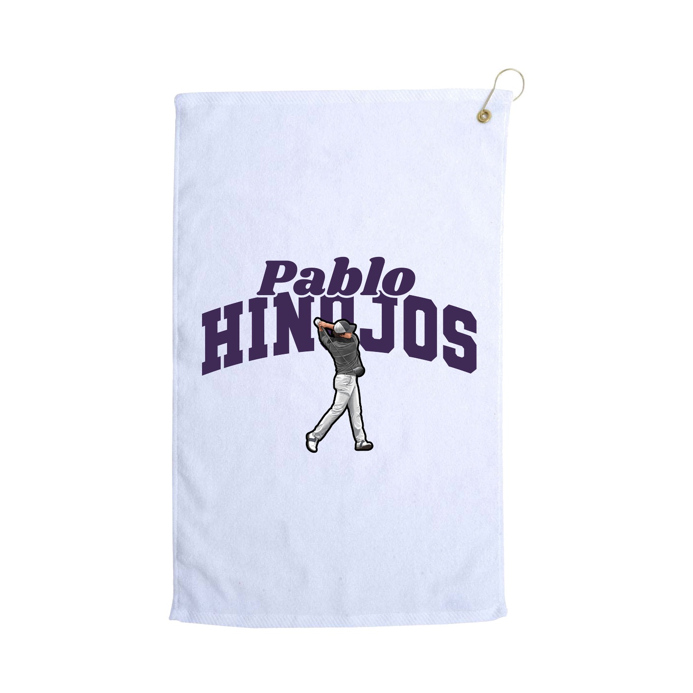Golf Towel — Signature Arch in White