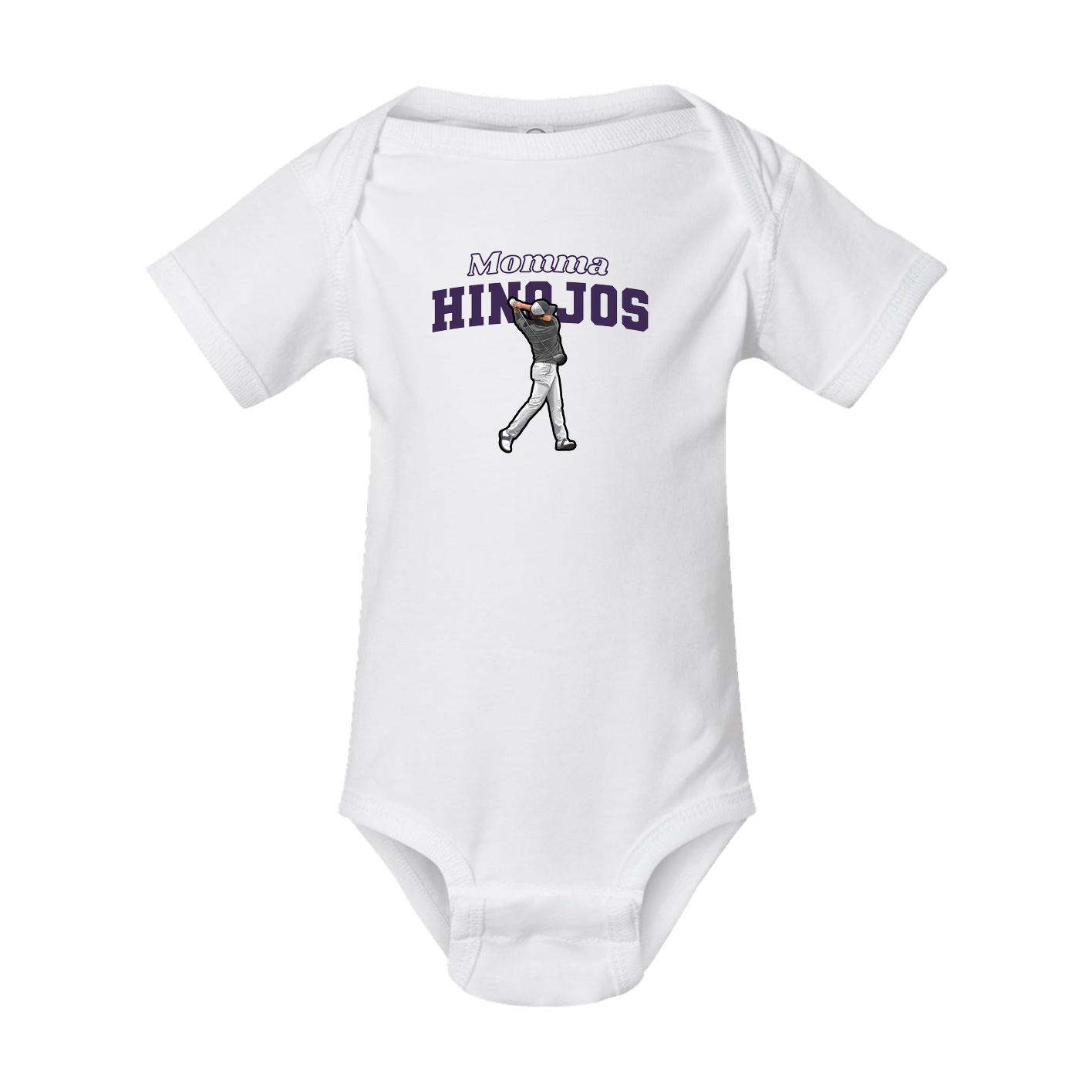 Baby Onesie — Mothers Day Block in White