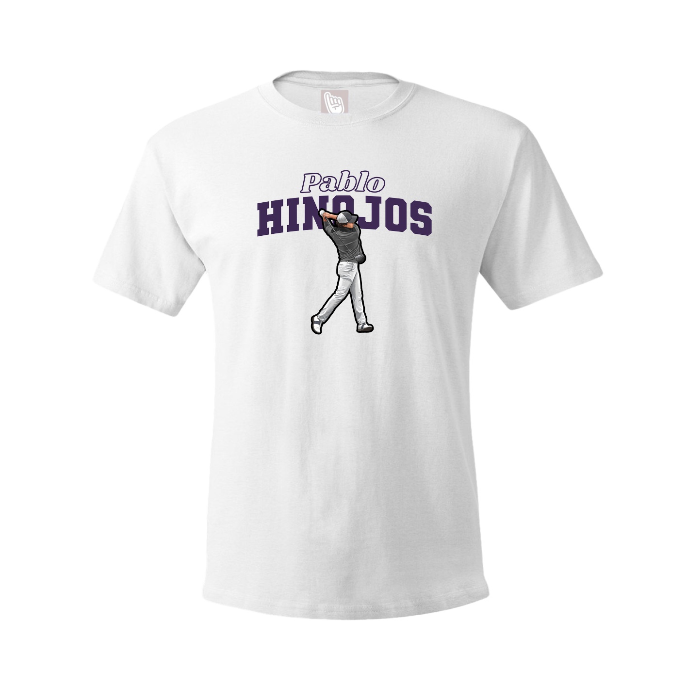 Youth Tee — Name Arch in White