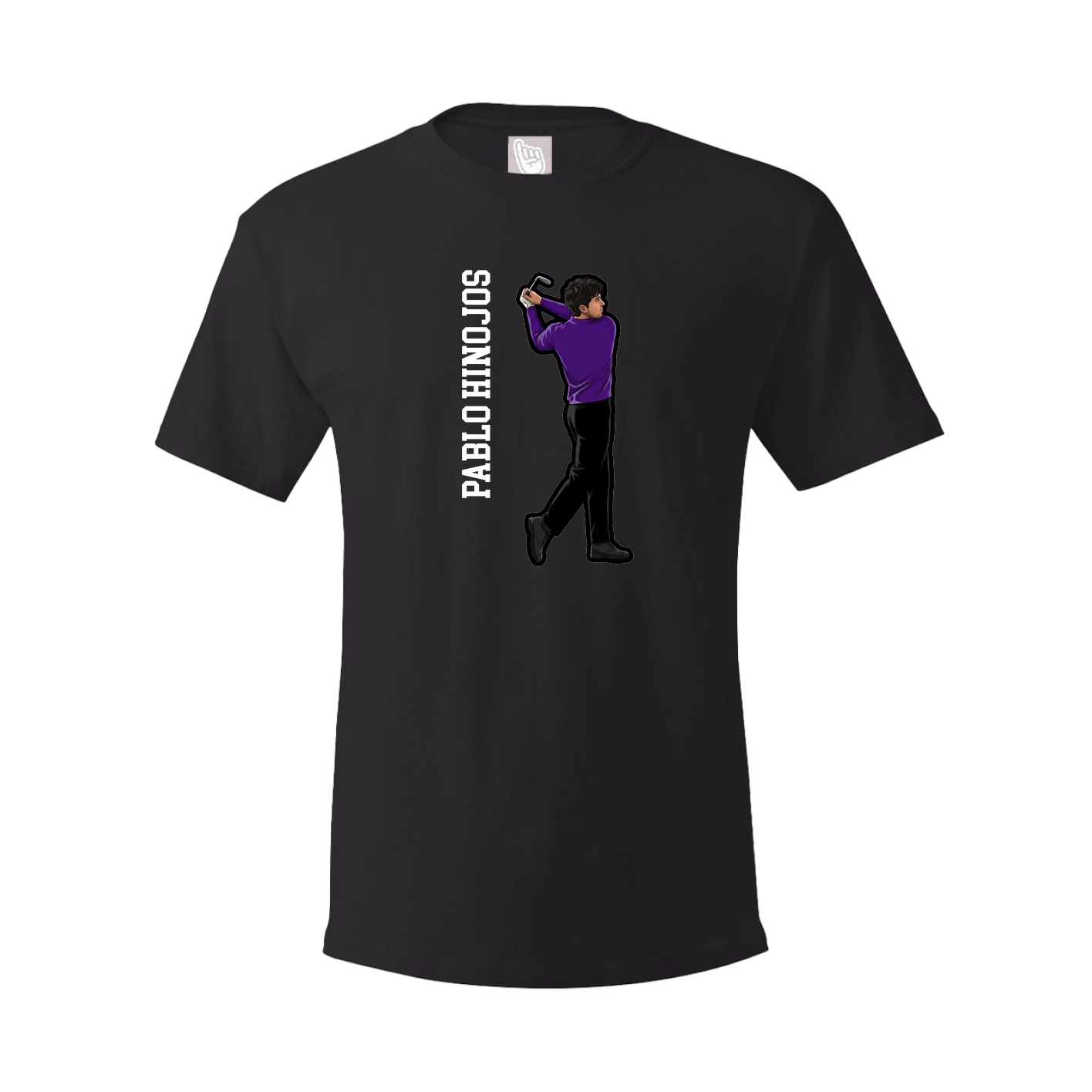 Youth Tee — Name Vertical in Black