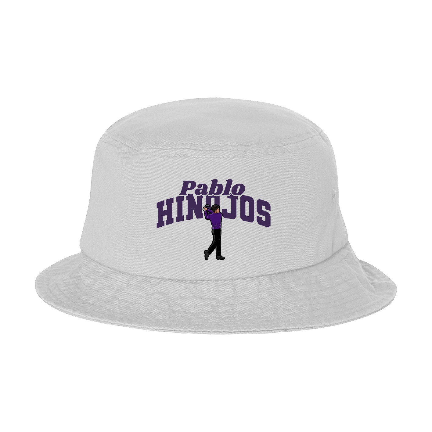 Bucket Cap — Signature Arch in White