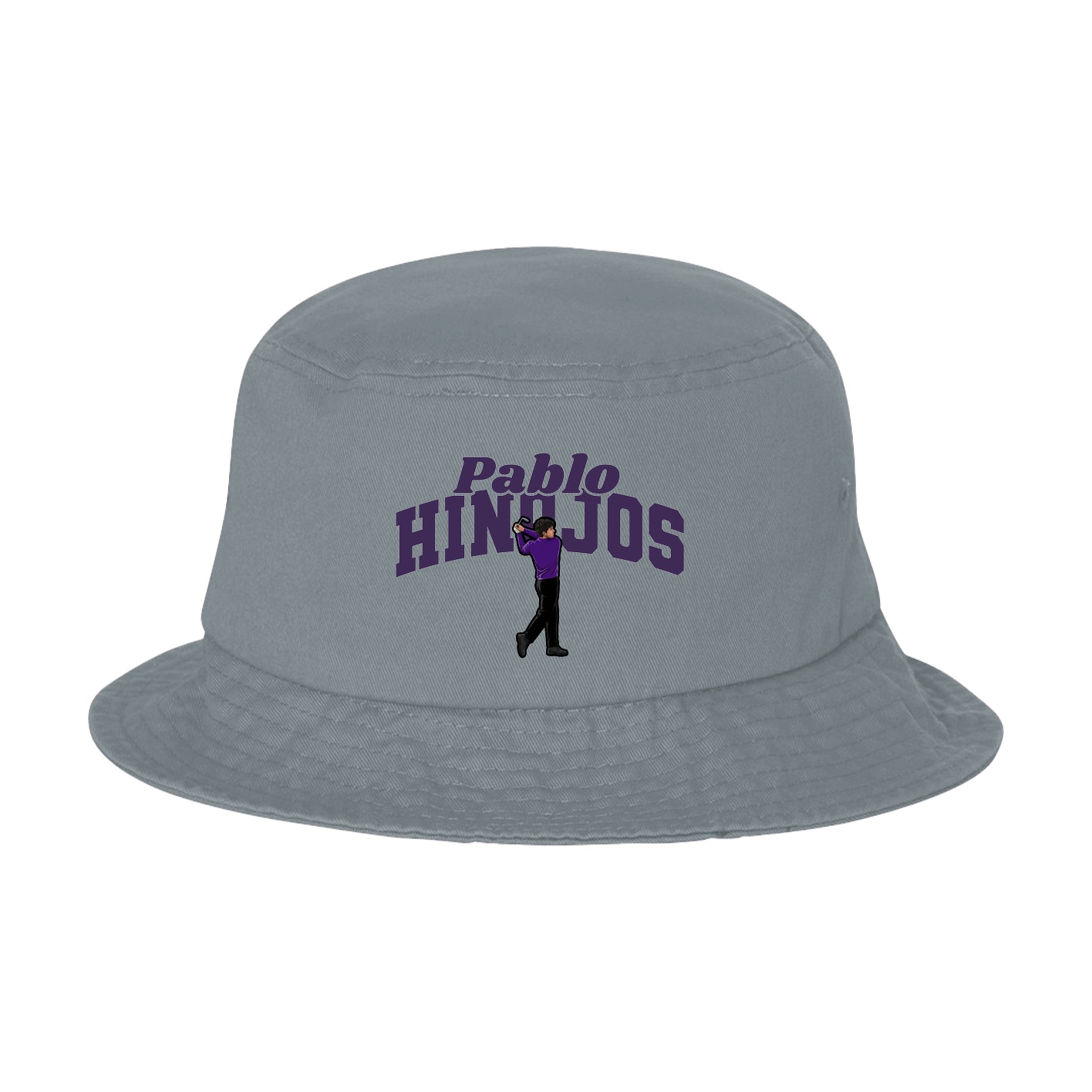 Bucket Cap — Signature Arch in Grey