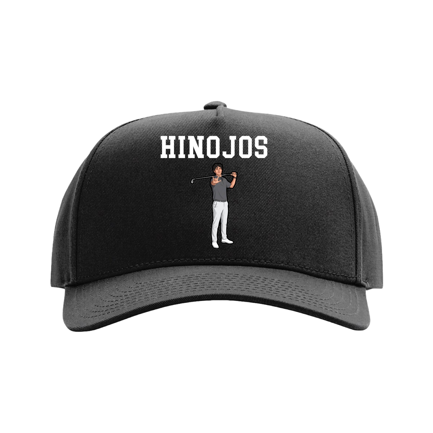 Full Fabric Five-Panel Champ Cap — Shirsey in Black