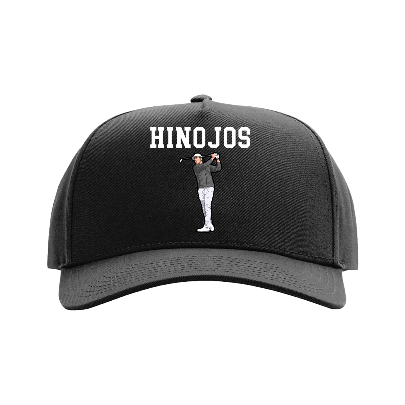 Full Fabric Five-Panel Champ Cap — Shirsey in Black