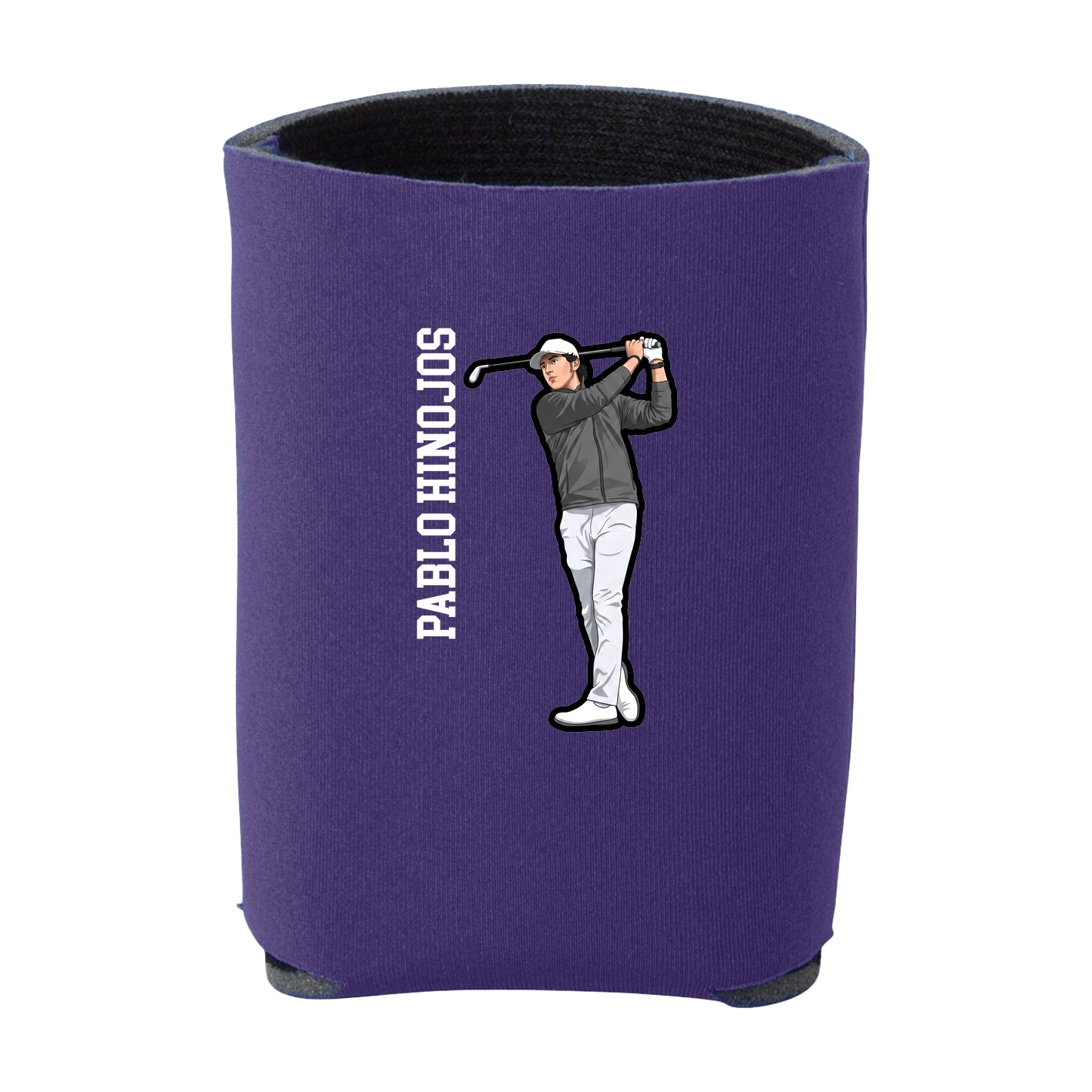 Can Holder — Name Vertical in Purple