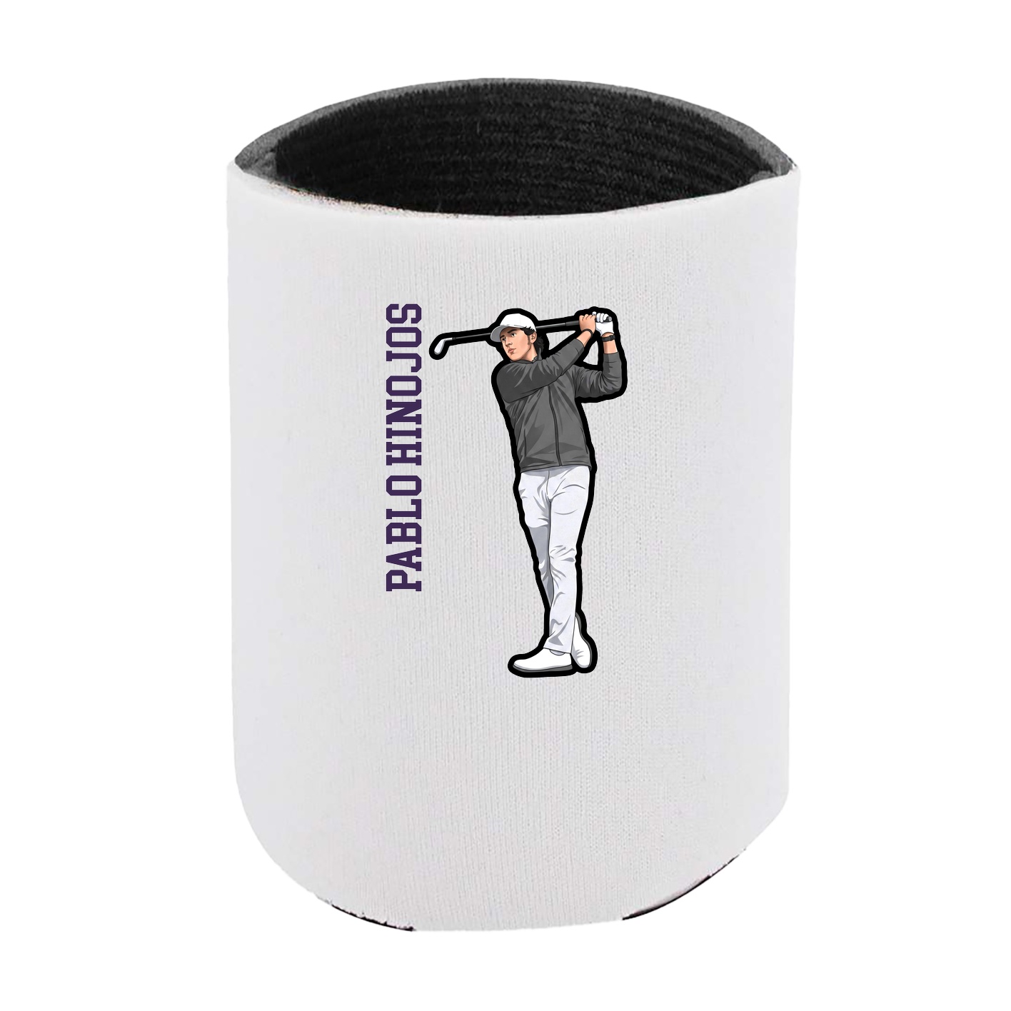Can Holder — Name Vertical in White