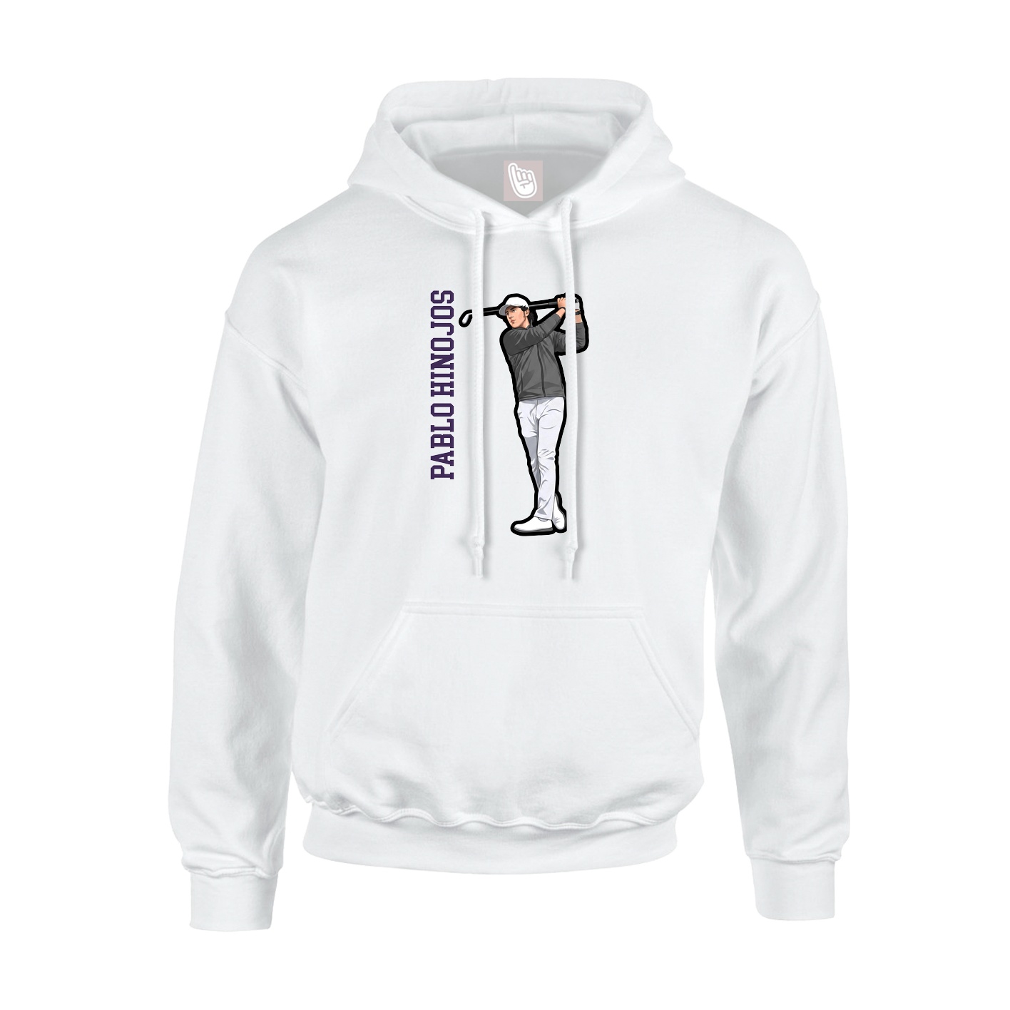 Hoodie — Name Vertical in White