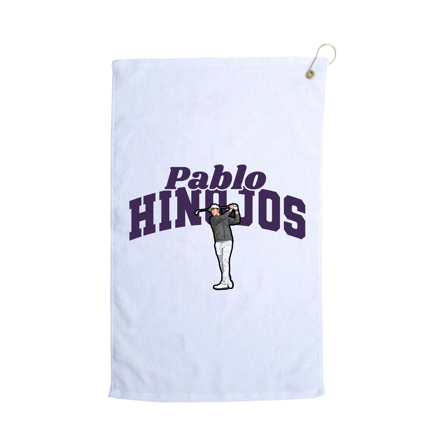 Golf Towel — Signature Arch in White