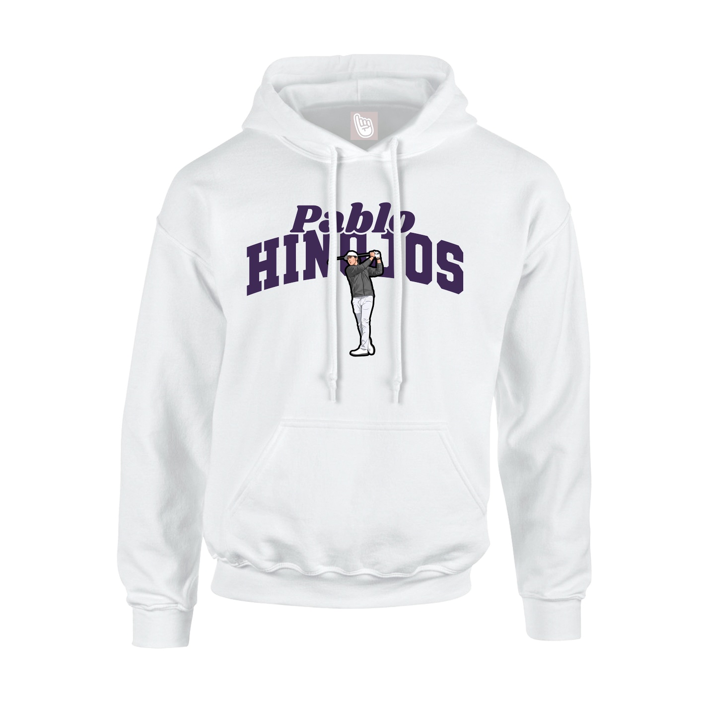 Hoodie — Signature Arch in White