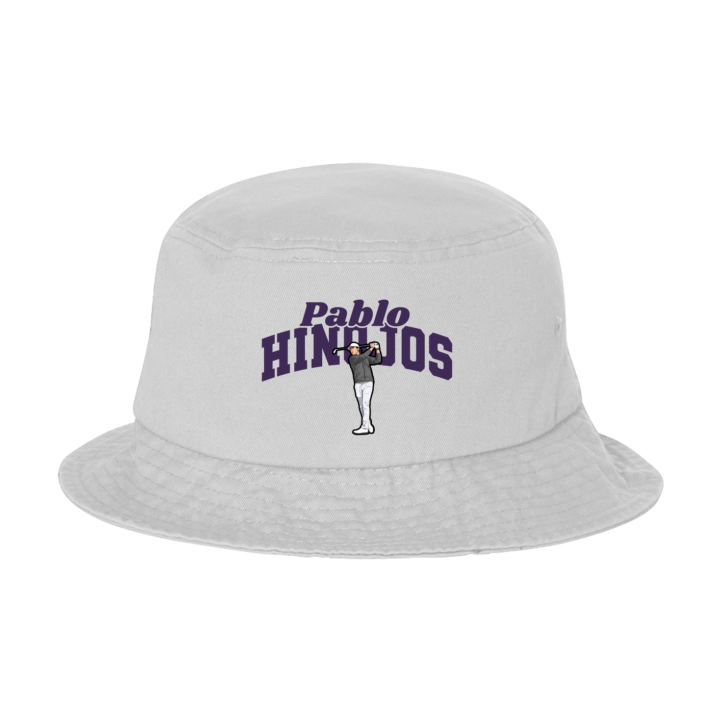 Bucket Cap — Signature Arch in White