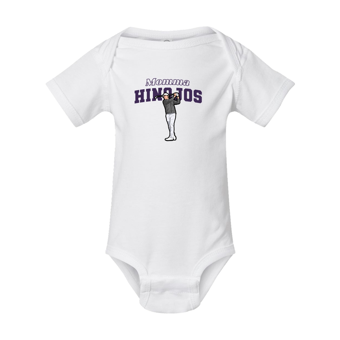 Baby Onesie — Mothers Day Block in White