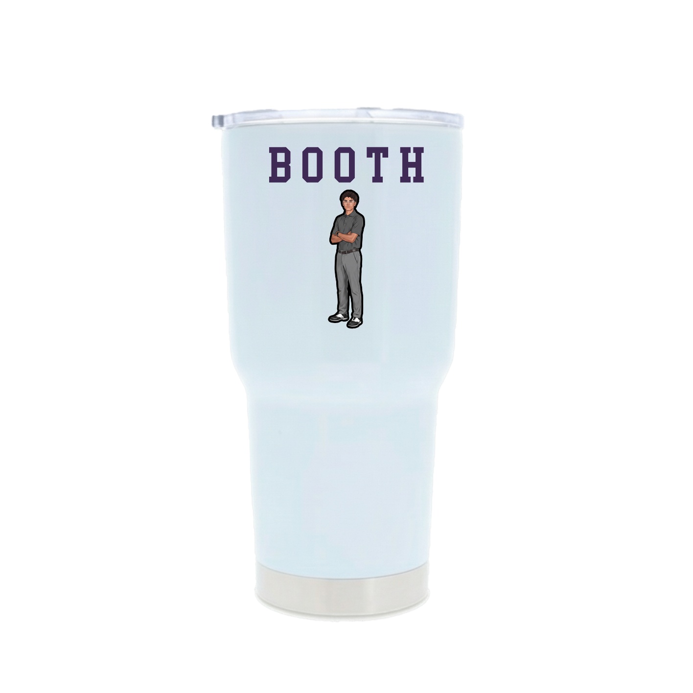 30oz Stainless Steel Tumbler — Shirsey in White