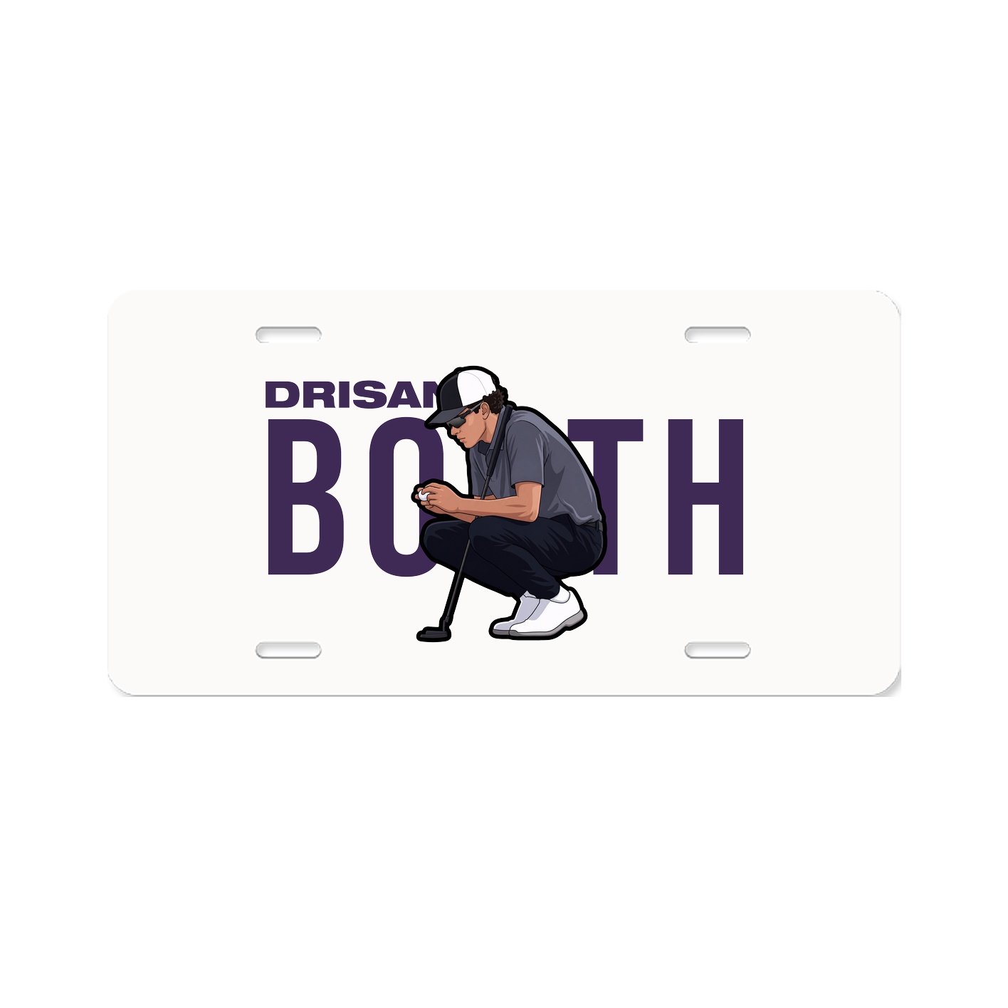 License Plate — Player Name in Classic