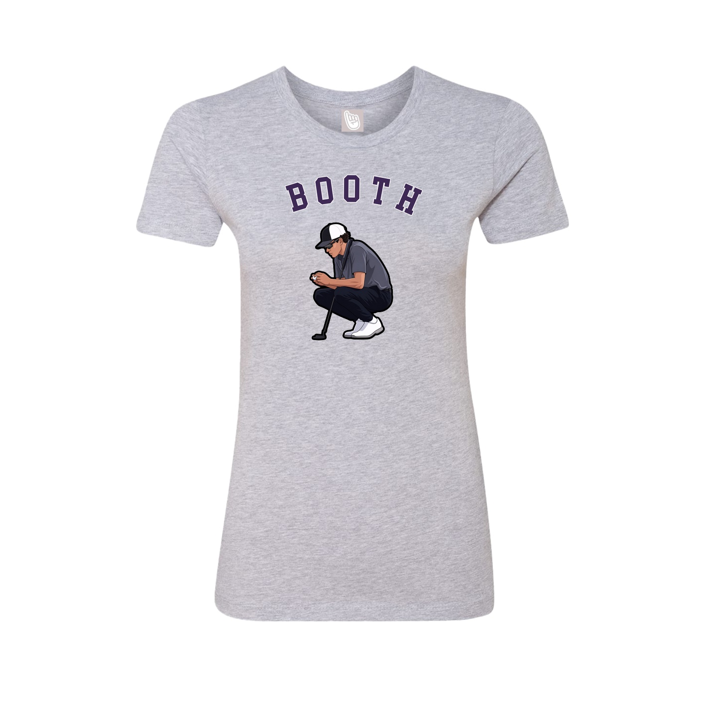 Fitted Women's Tee — Shirsey Arch in Grey