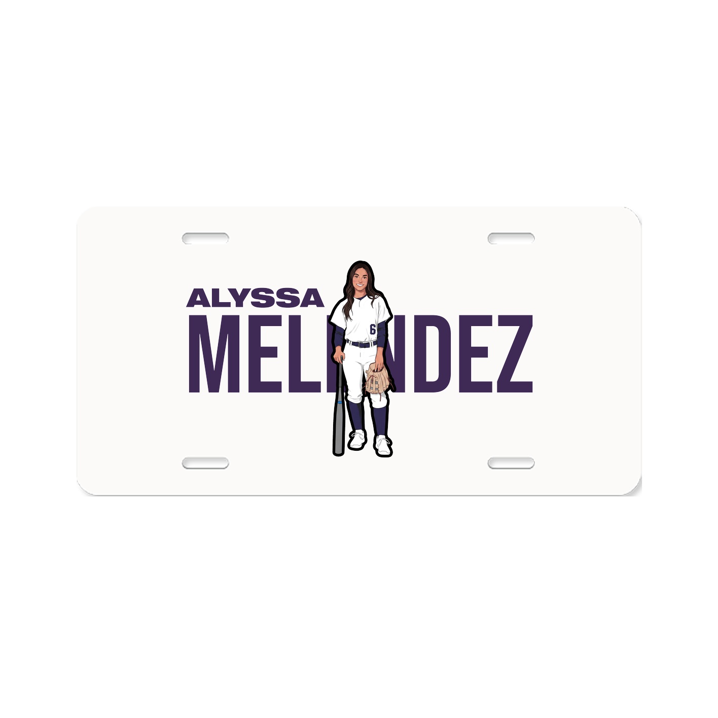License Plate — Player Name in Classic