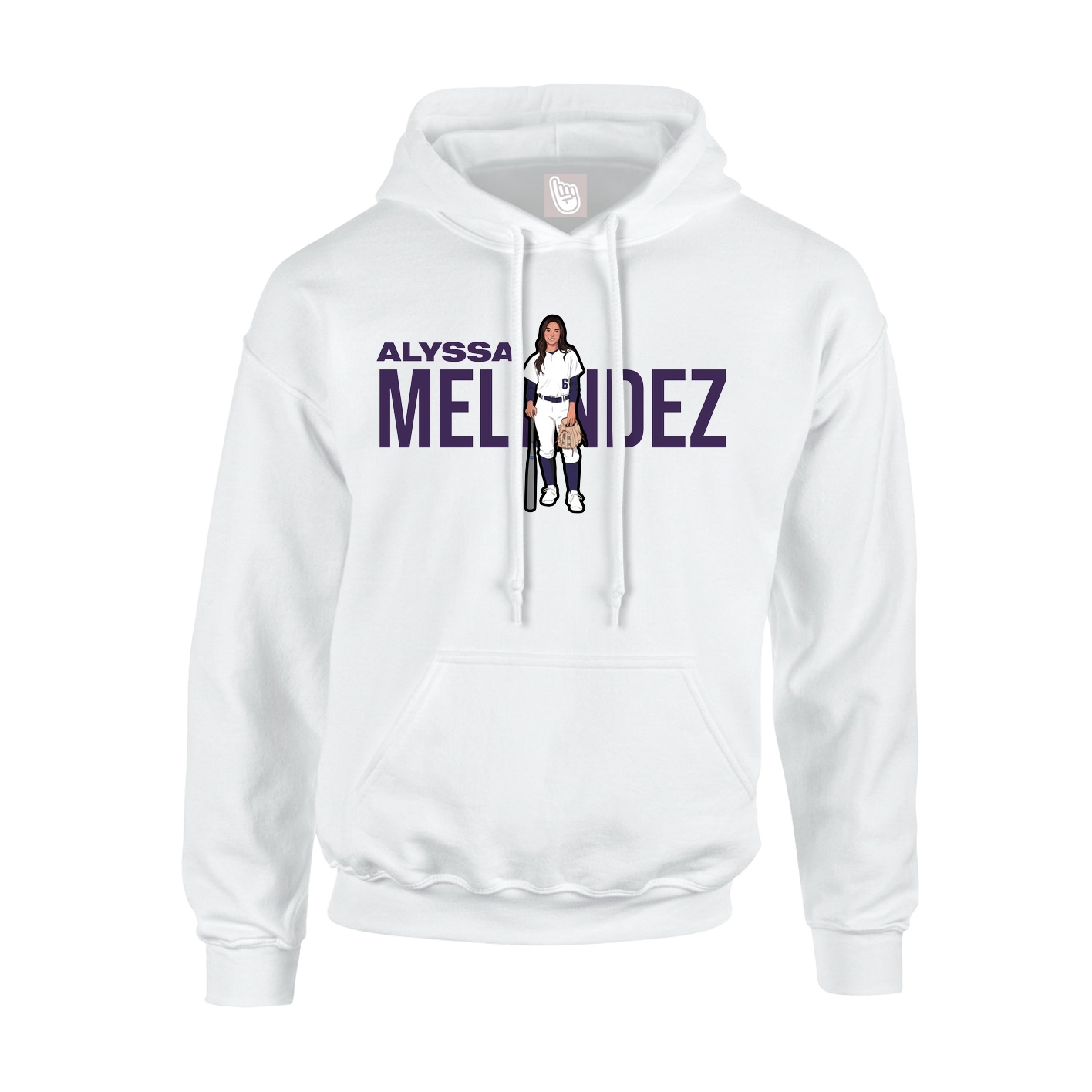 Hoodie — Player Name in White