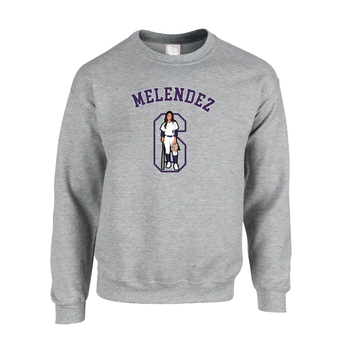 Fleece Crew — Shirsey Arch in Grey