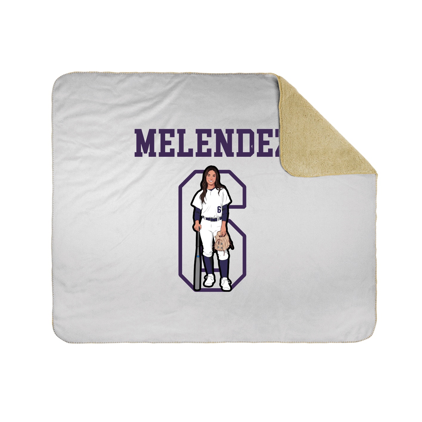 Throw Blanket — Shirsey in White