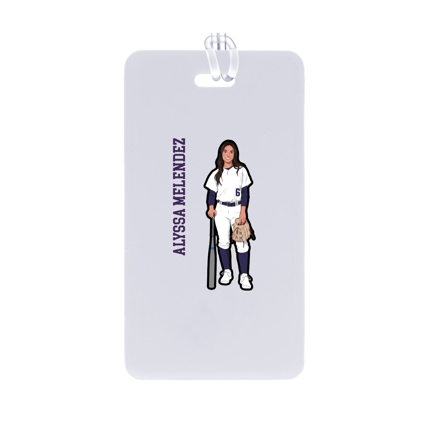 Bag Tag — Name Vertical in Classic