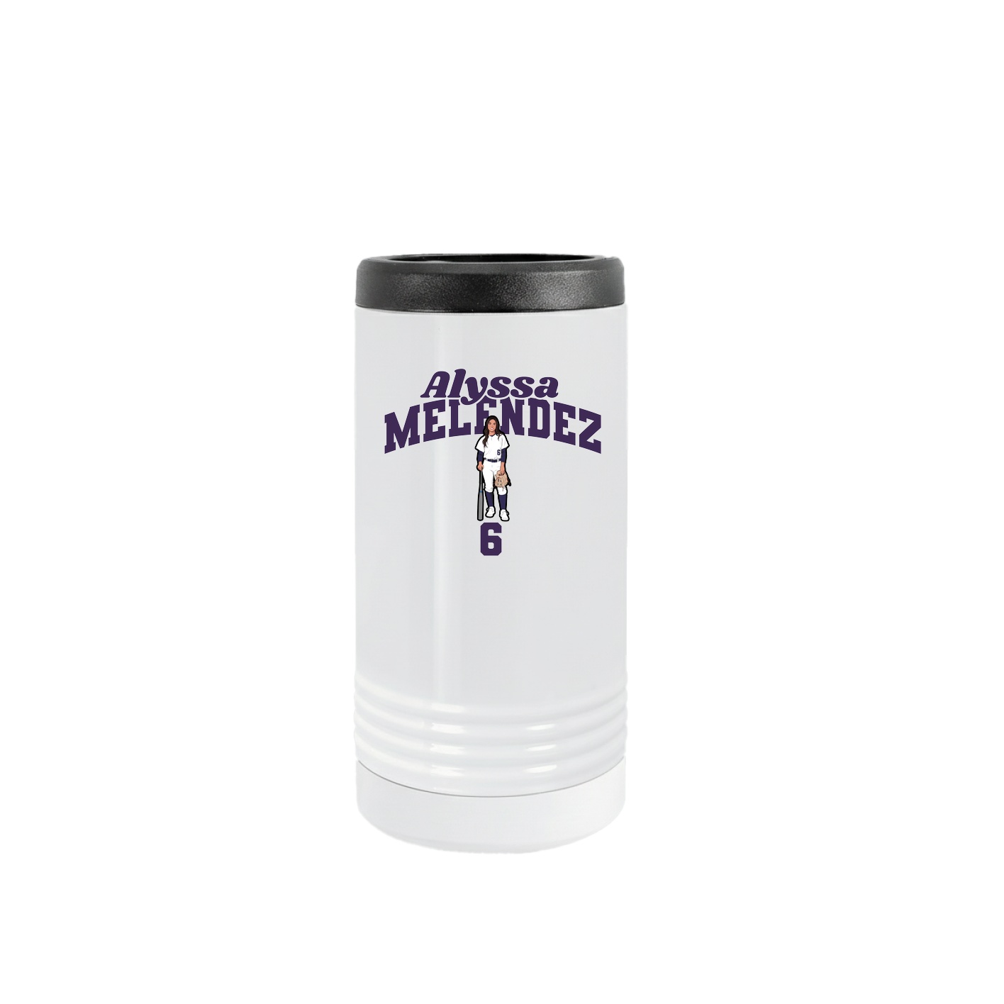 Slim Beverage Holder — Signature Arch in White