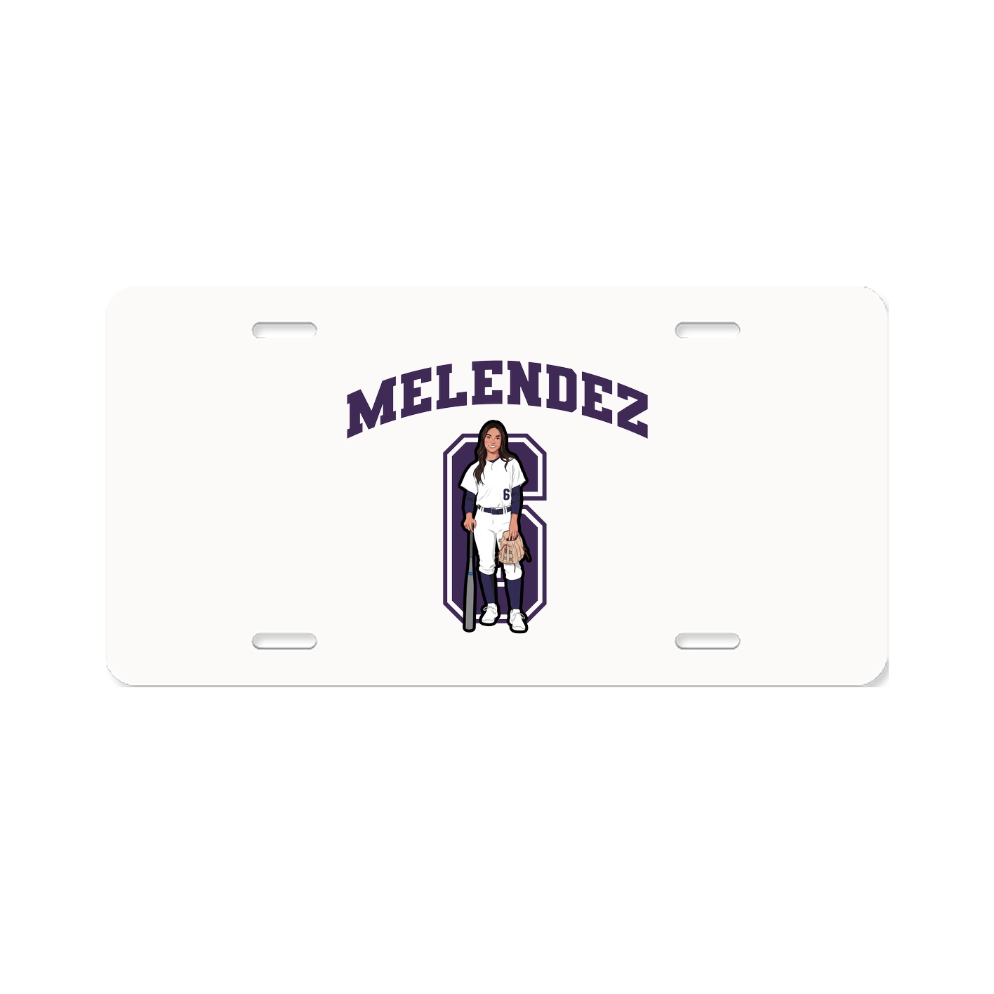 License Plate — Number in Classic