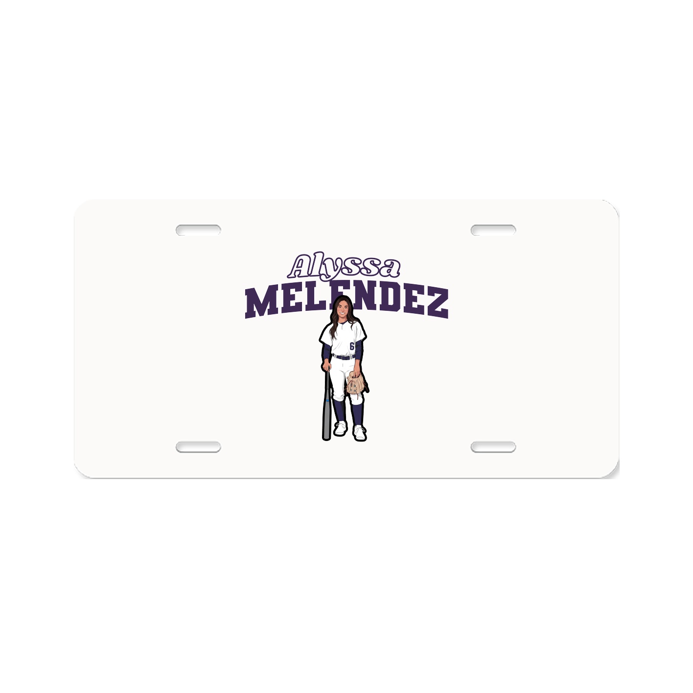 License Plate — Name Arch in Classic