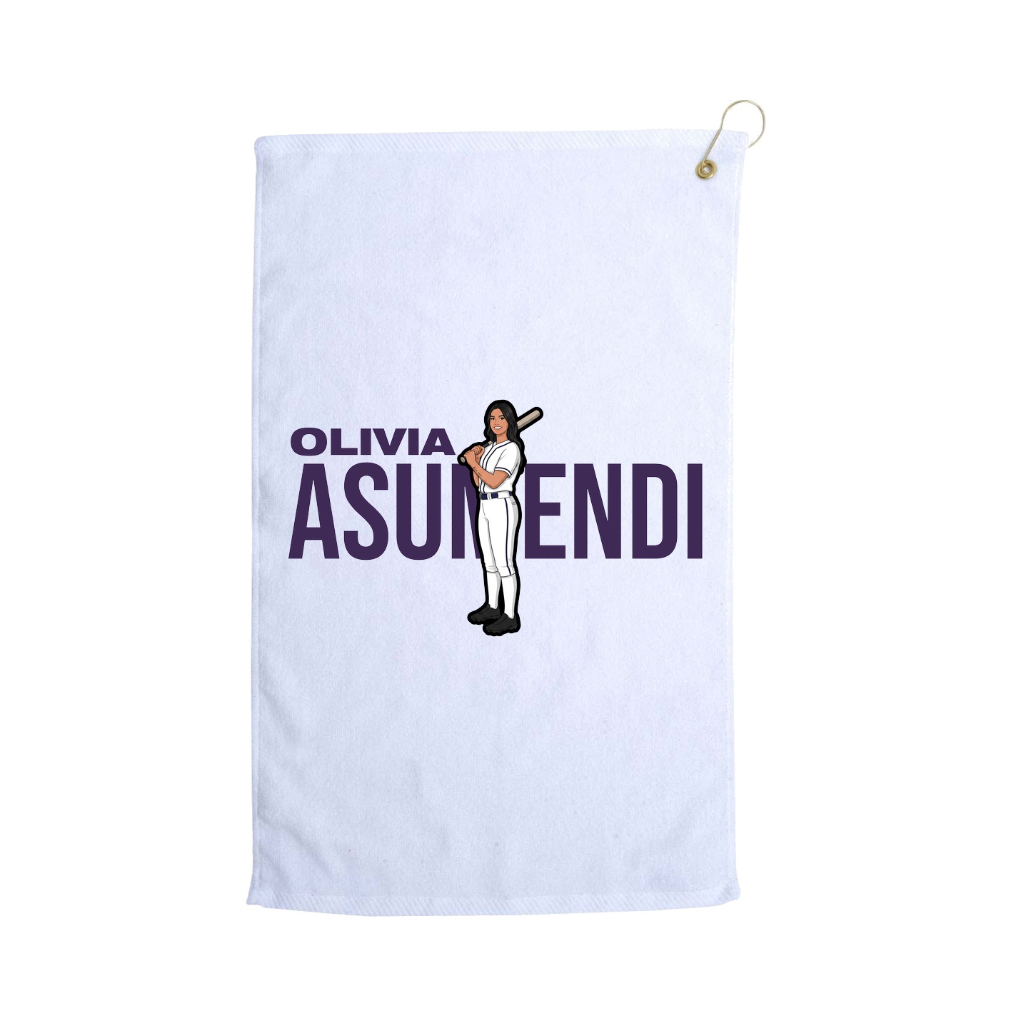 Golf Towel — Player Name in White