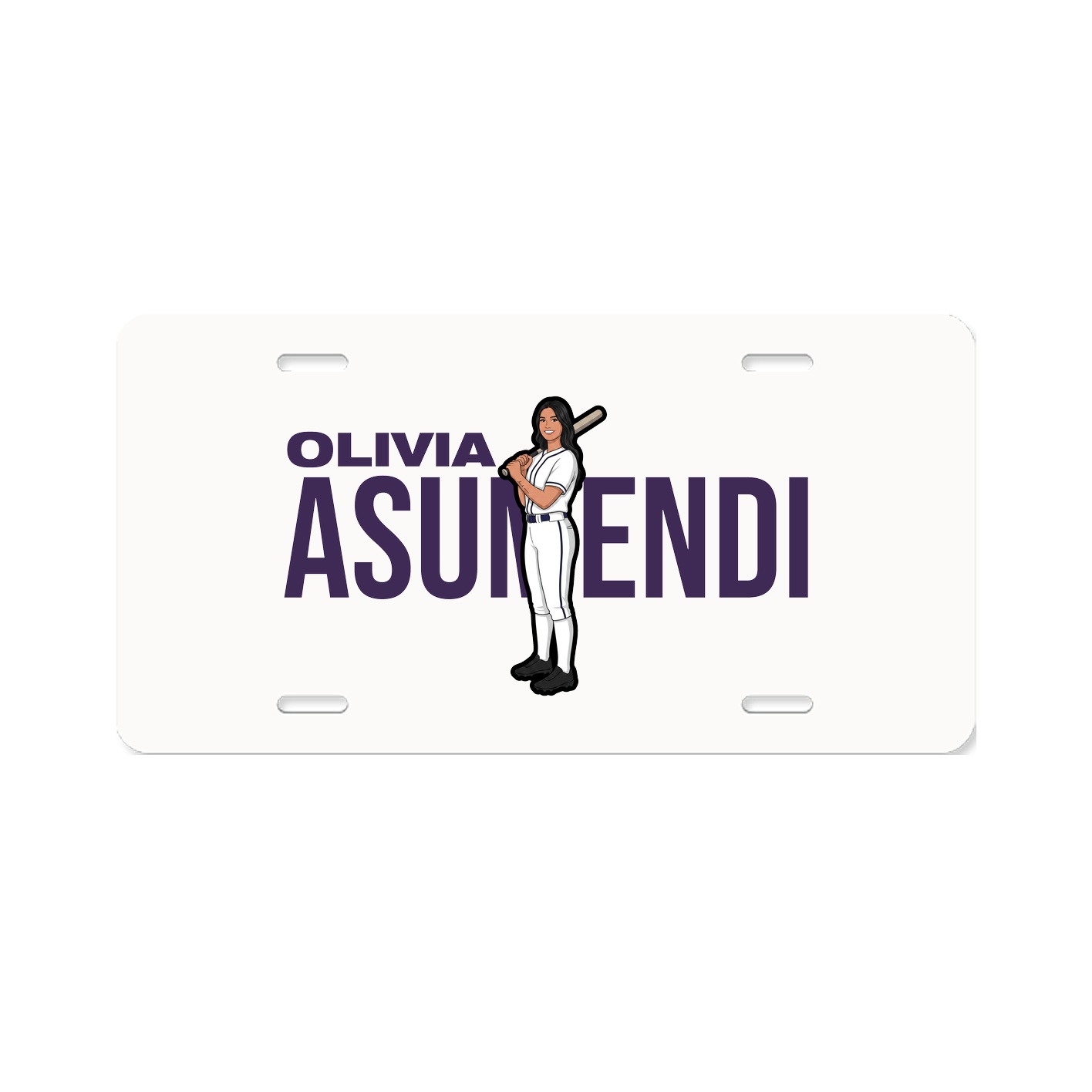 License Plate — Player Name in Classic