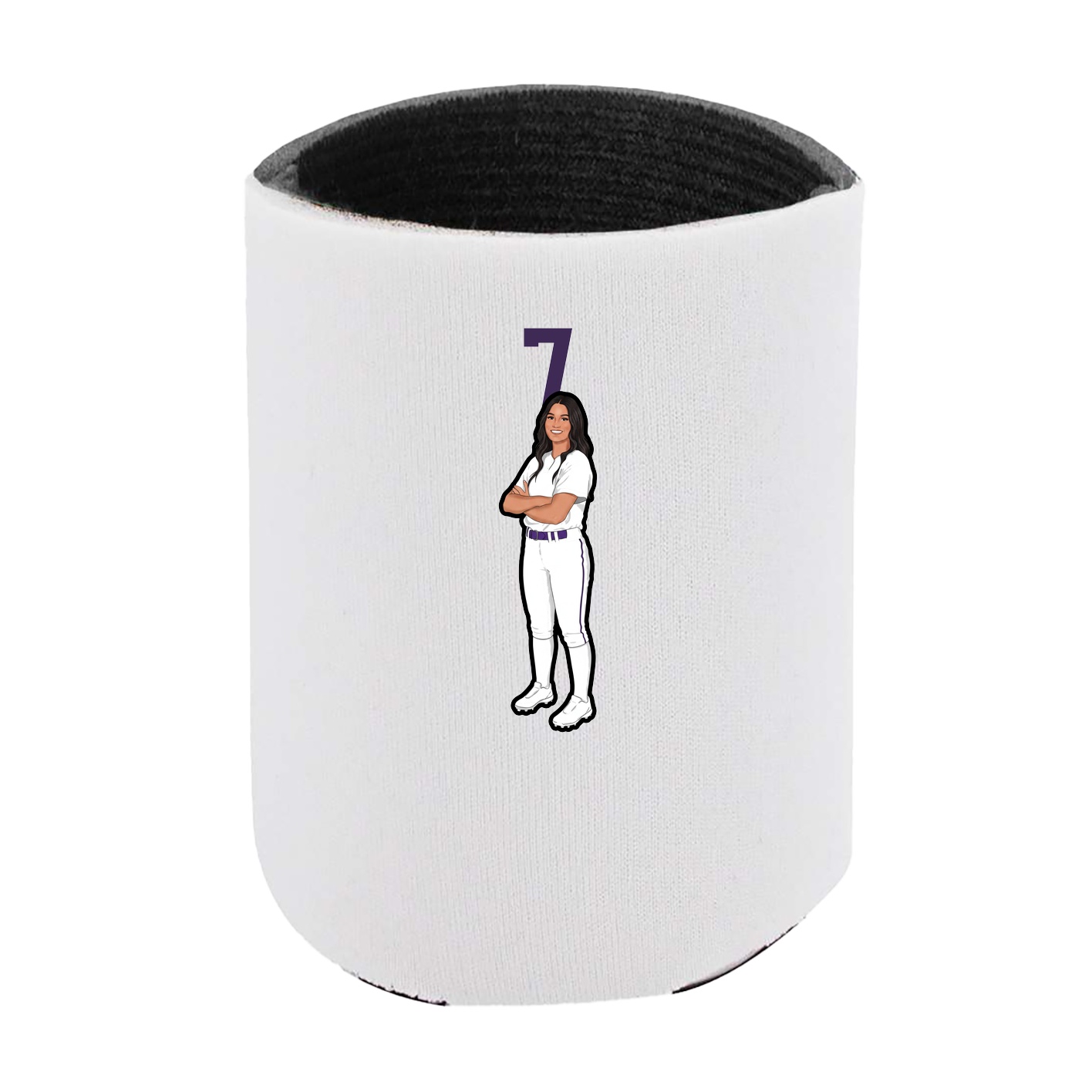 Can Holder — Number Top in White
