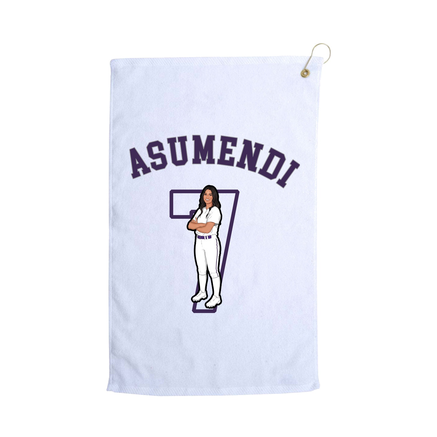Golf Towel — Shirsey Arch in White