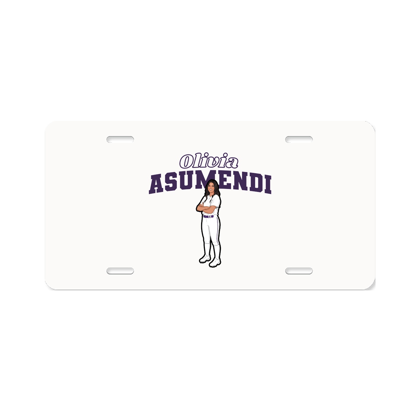 License Plate — Name Arch in Classic