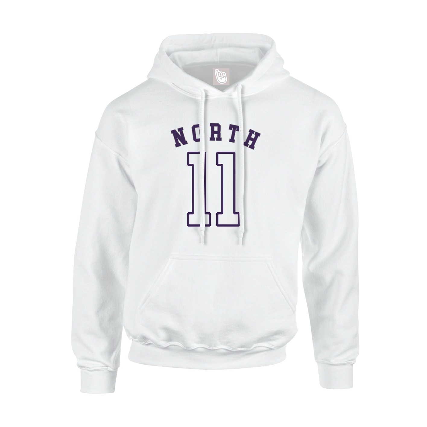 Hoodie — Shirsey Arch in White