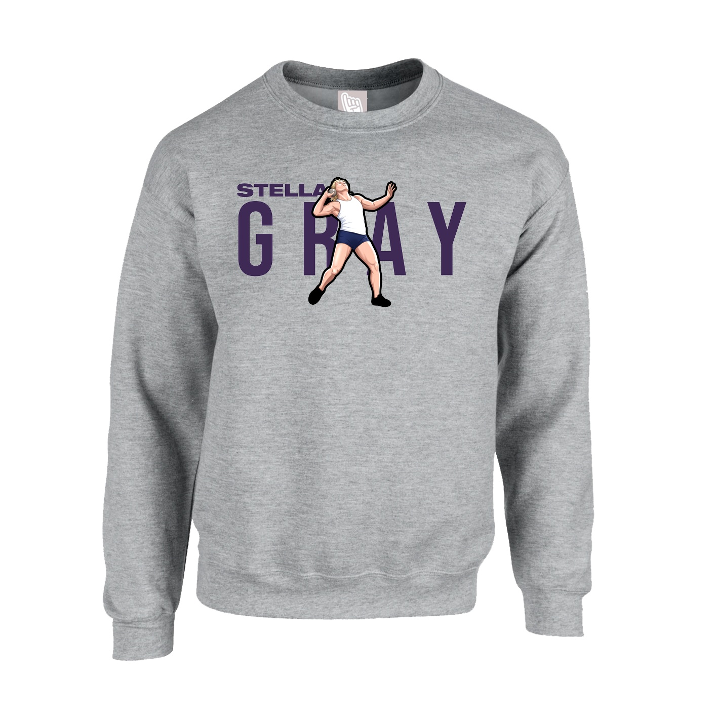 Fleece Crew — Player Name in Grey