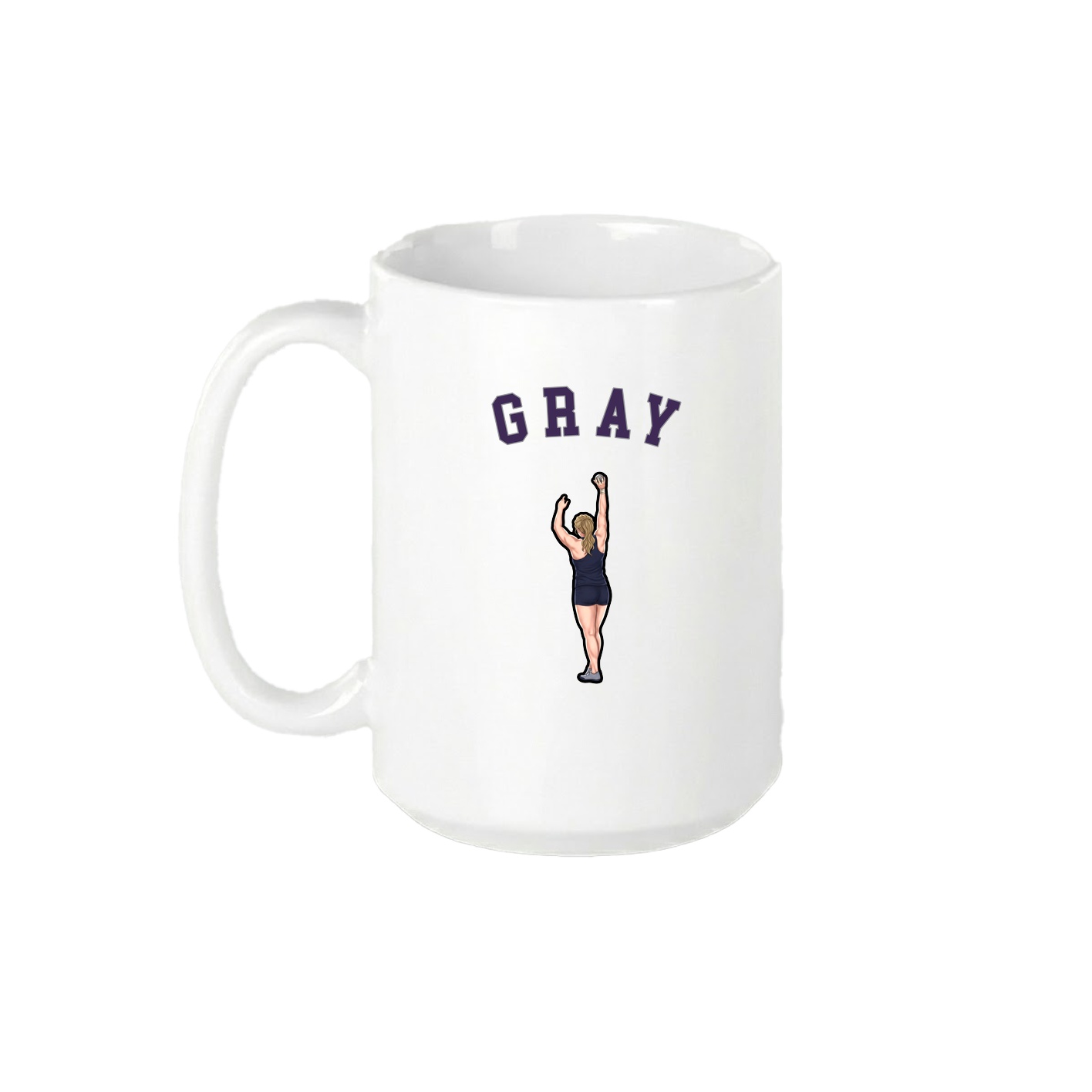 15oz Coffee Mug — Shirsey Arch in White