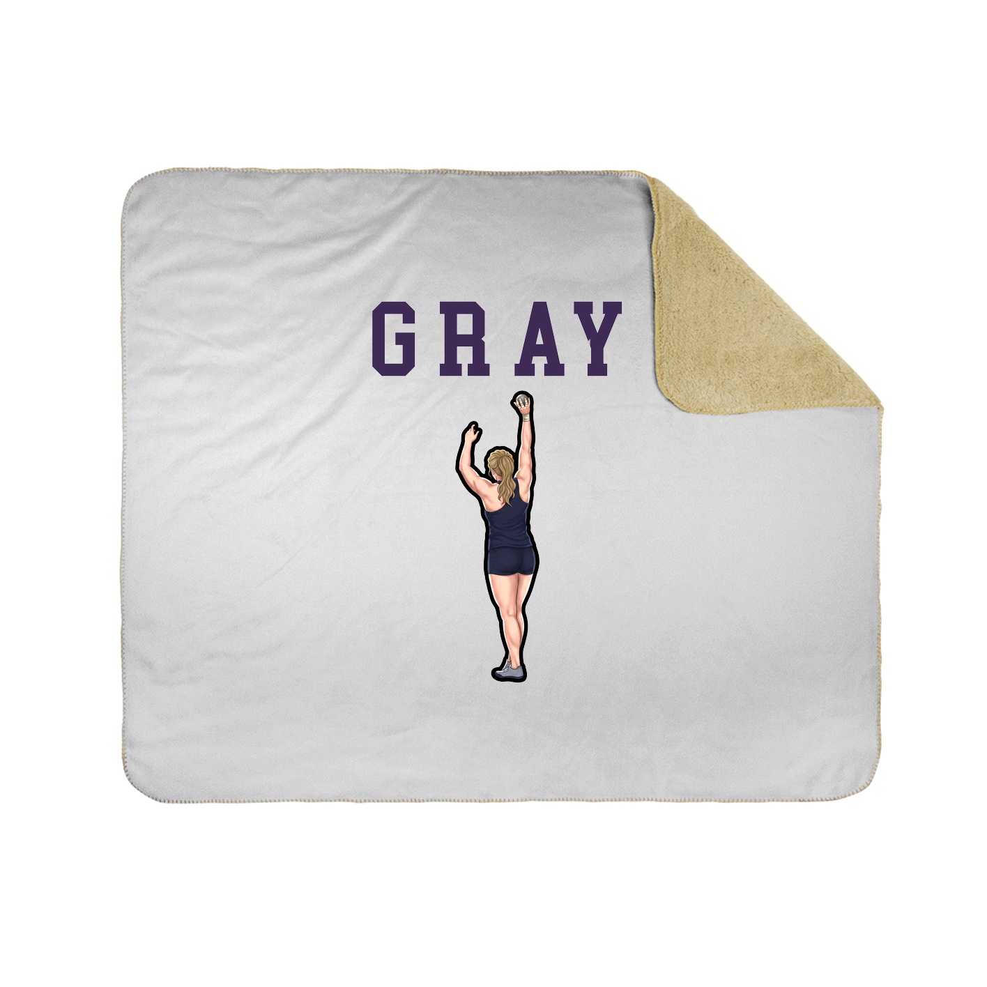 Throw Blanket — Shirsey in White