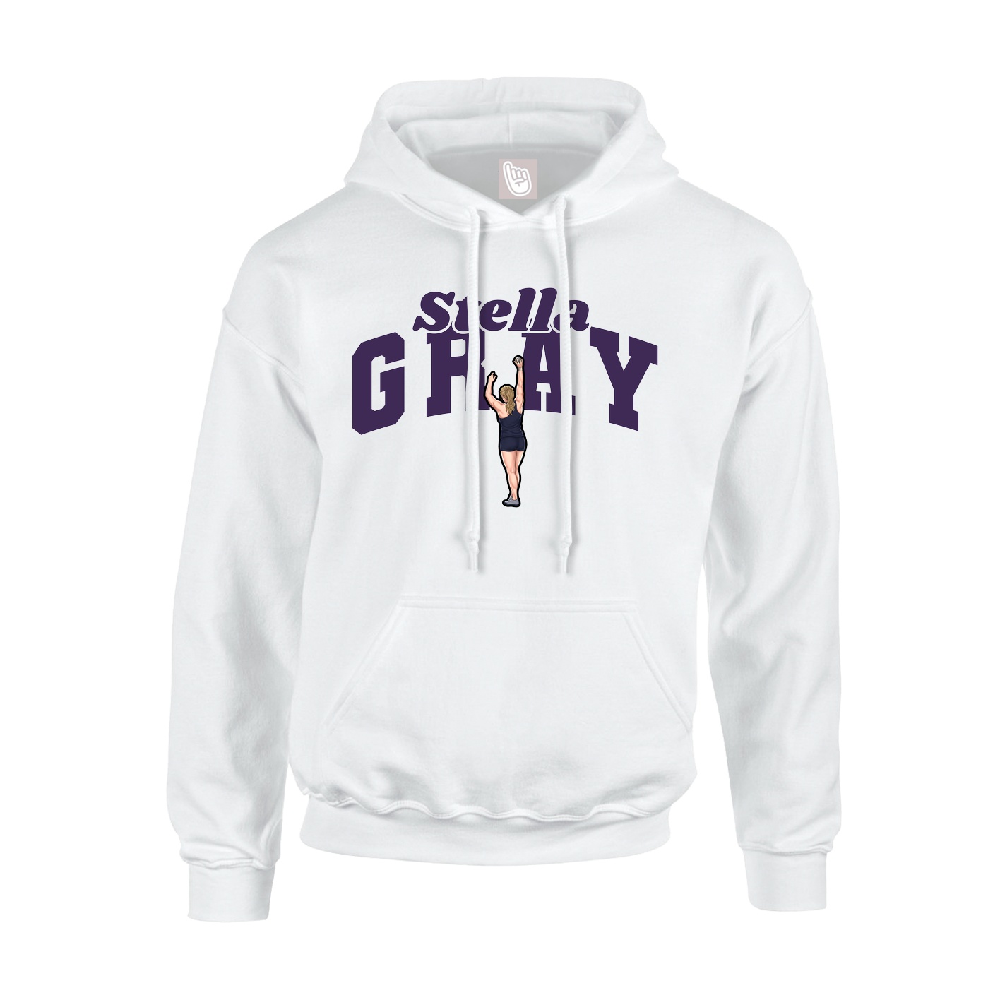 Hoodie — Signature Arch in White