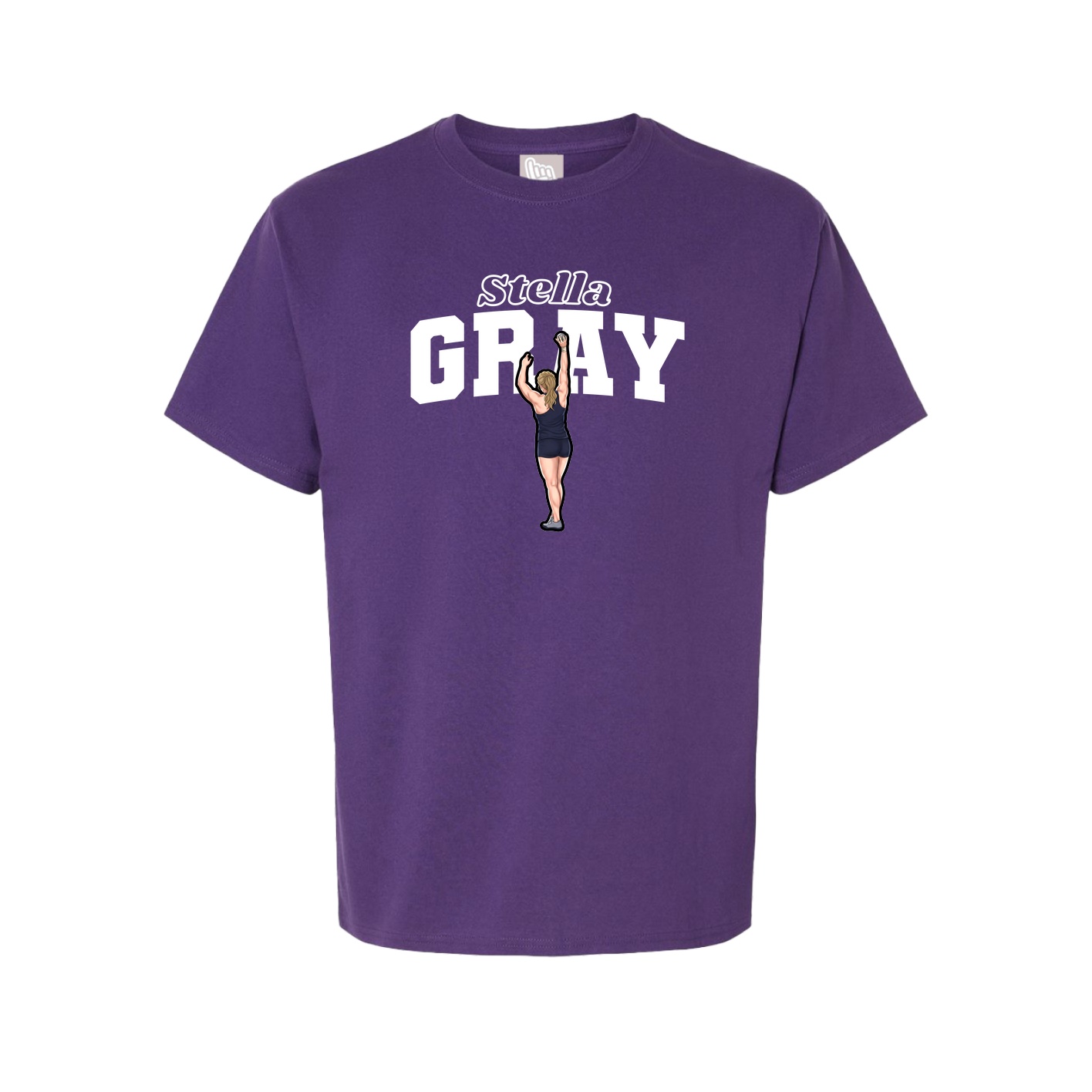 Youth Tee — Name Arch in Purple