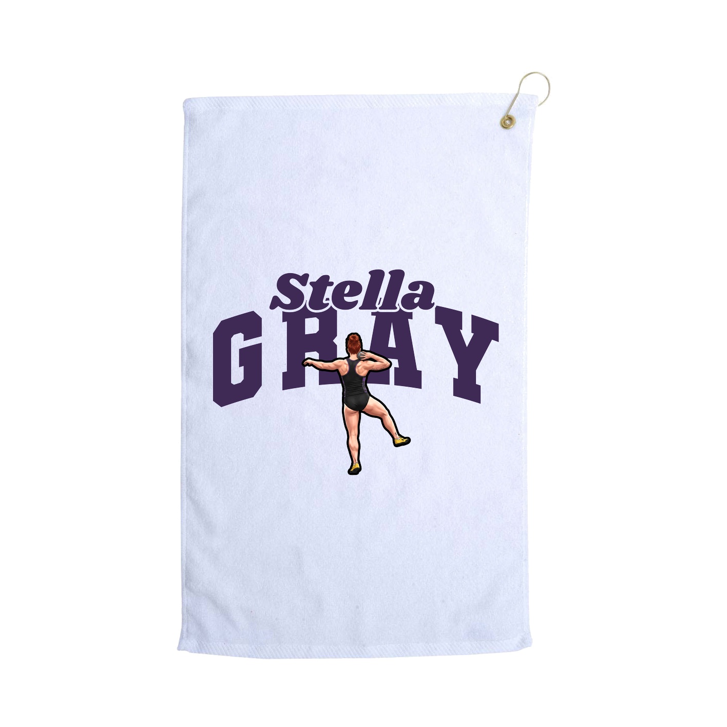 Golf Towel — Signature Arch in White