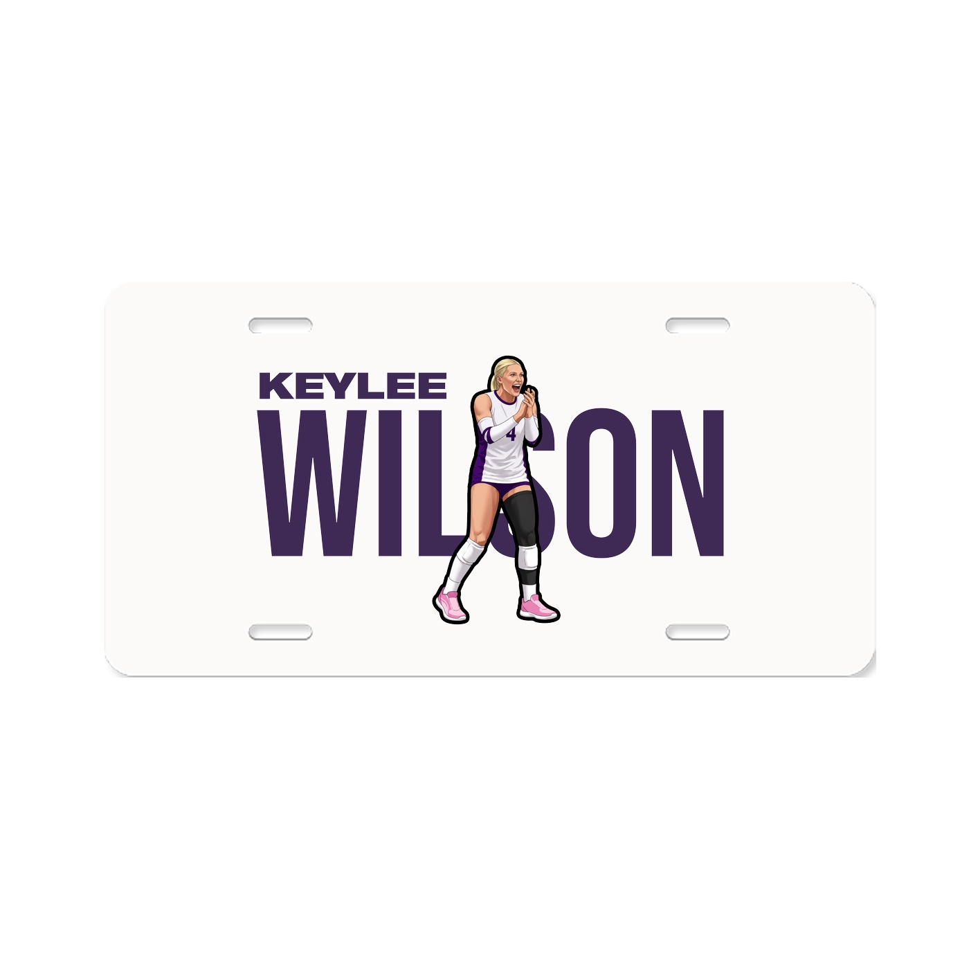 License Plate — Player Name in Classic