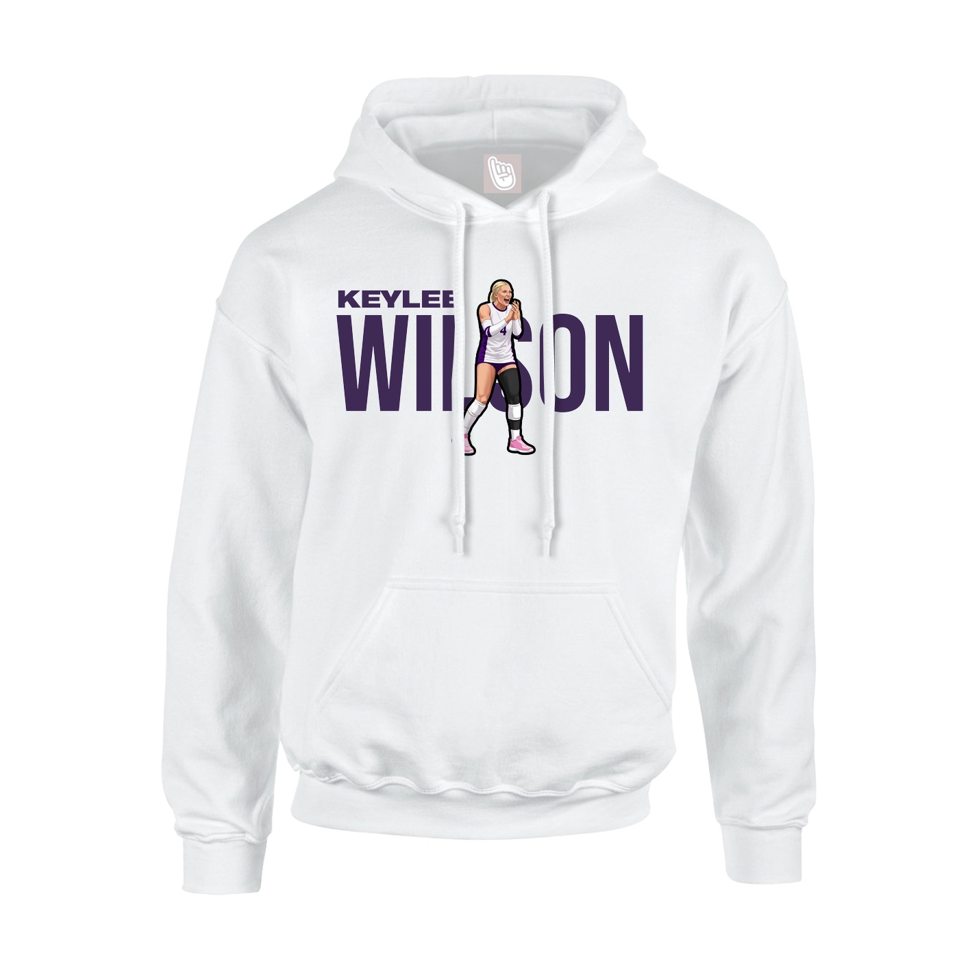 Hoodie — Player Name in White