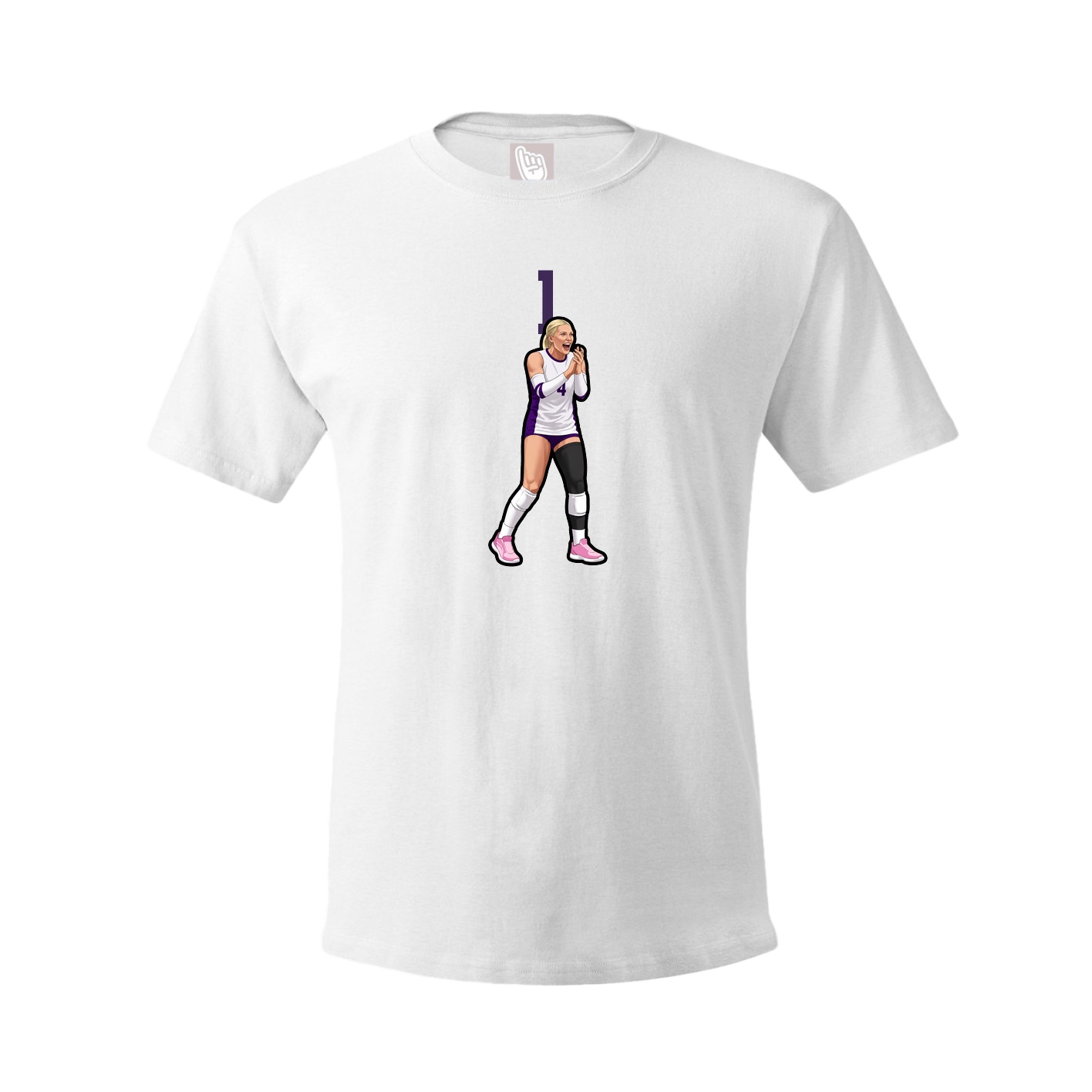 Tee — Number Top in White