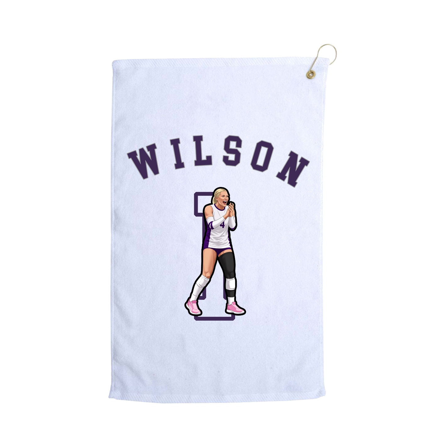 Golf Towel — Shirsey Arch in White