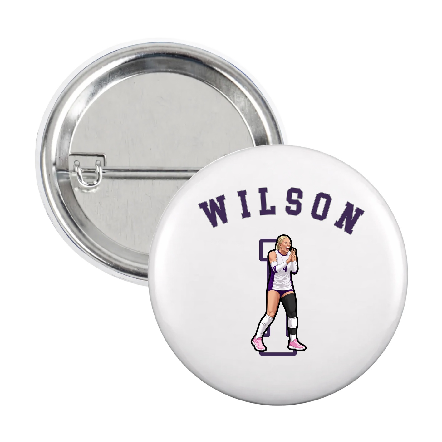 Game Day Button — Shirsey Arch in White