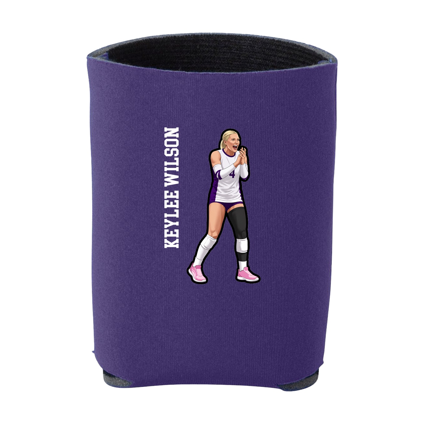 Can Holder — Name Vertical in Purple