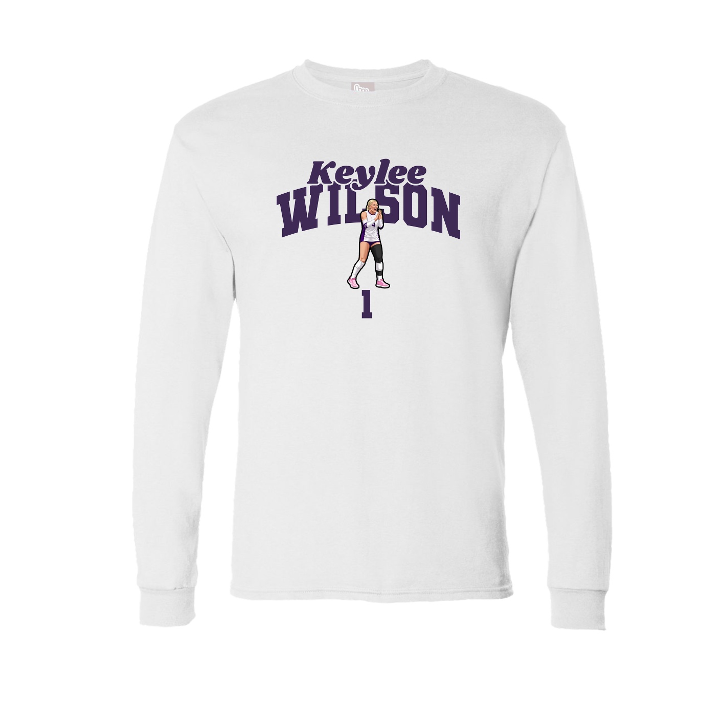 Long Sleeve Tee — Signature Arch in White