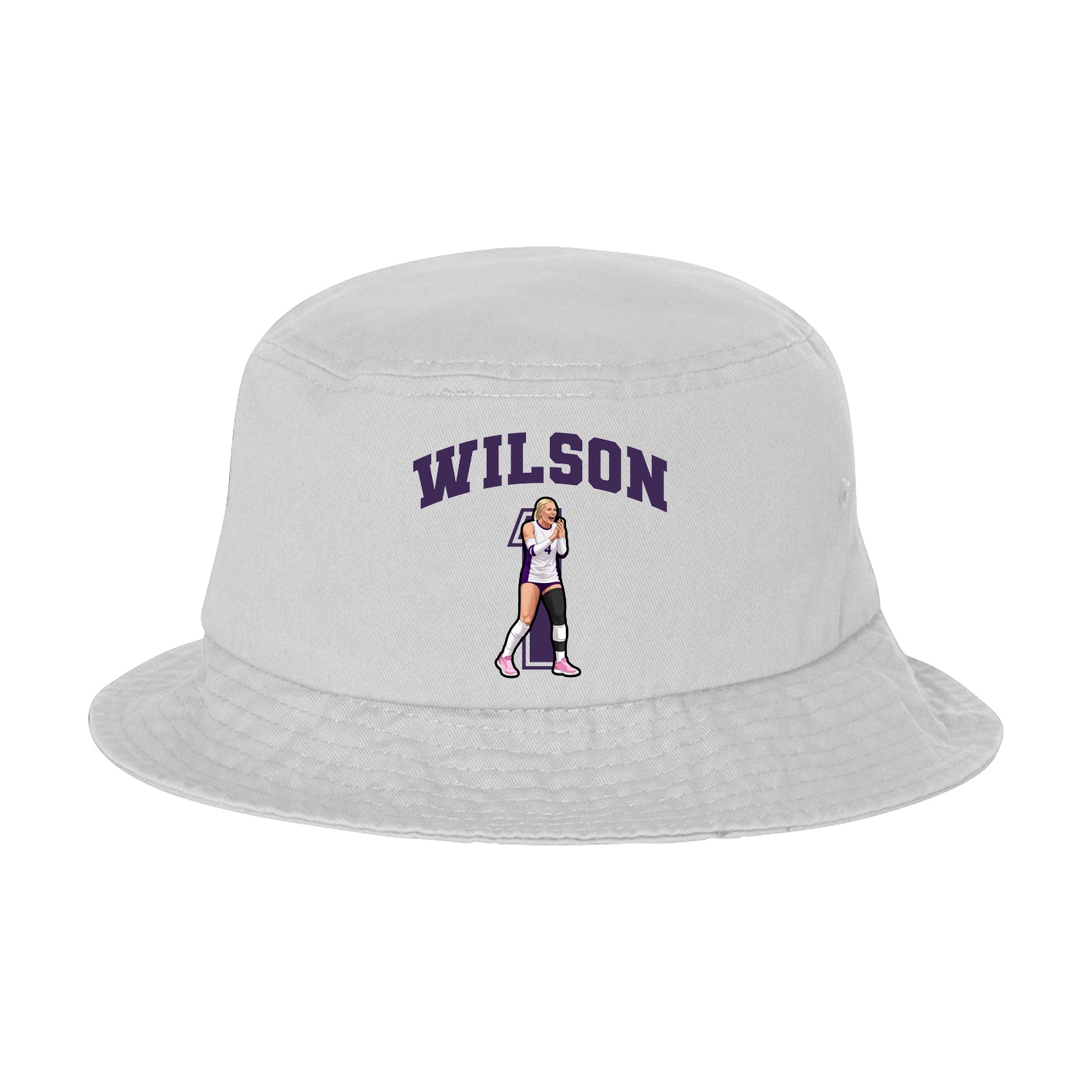 Bucket Cap — Number in White