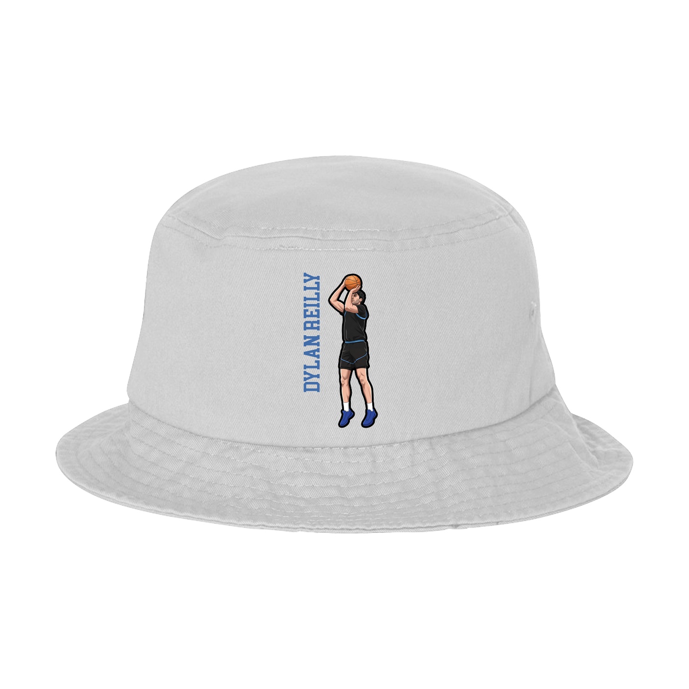 Bucket Cap — Name Vertical in White
