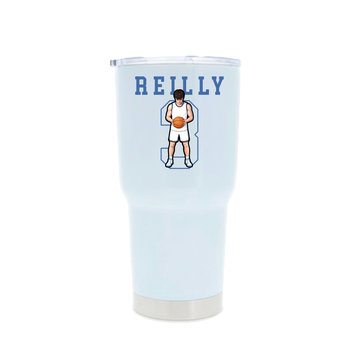 30oz Stainless Steel Tumbler — Shirsey in White
