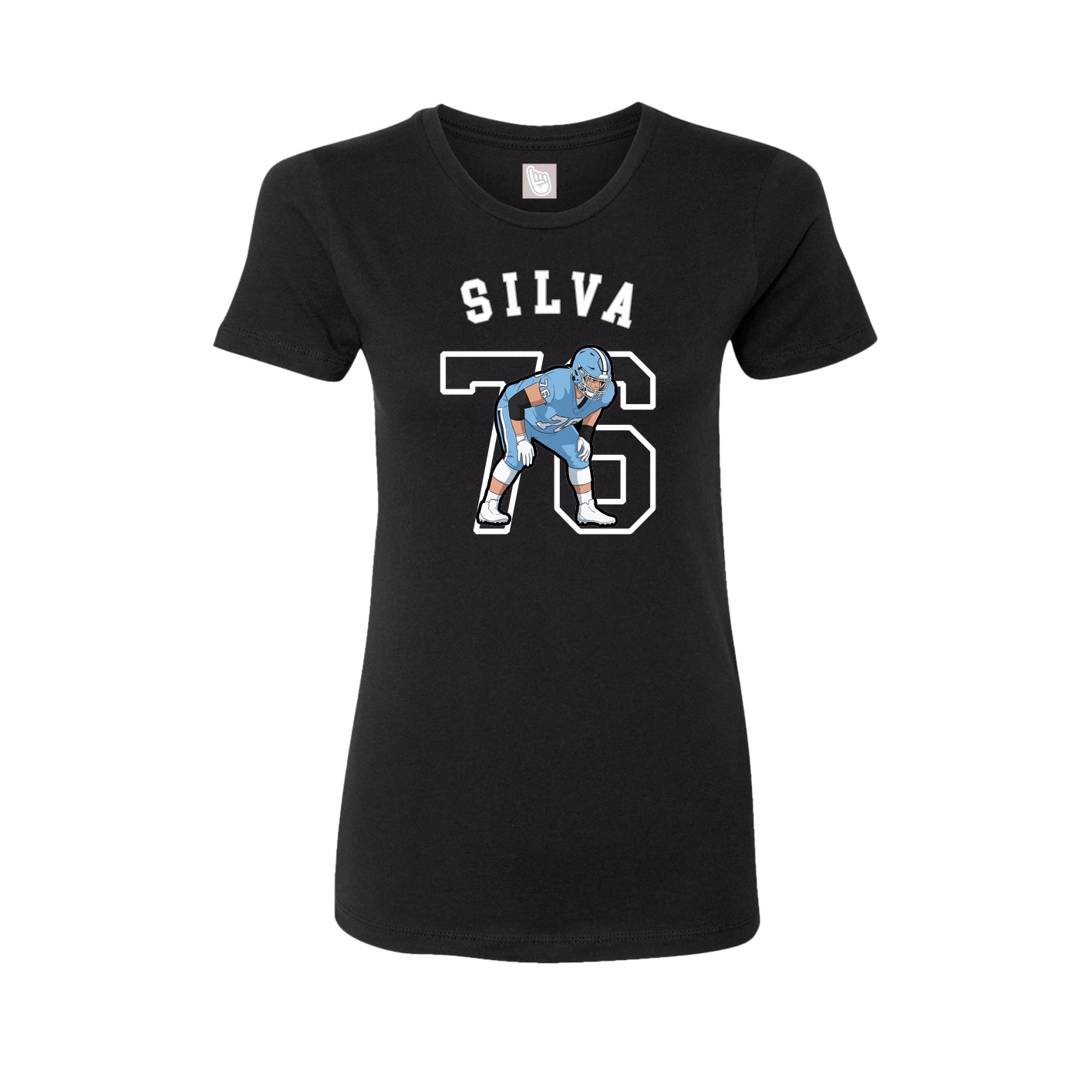 Fitted Women's Tee — Shirsey Arch in Black