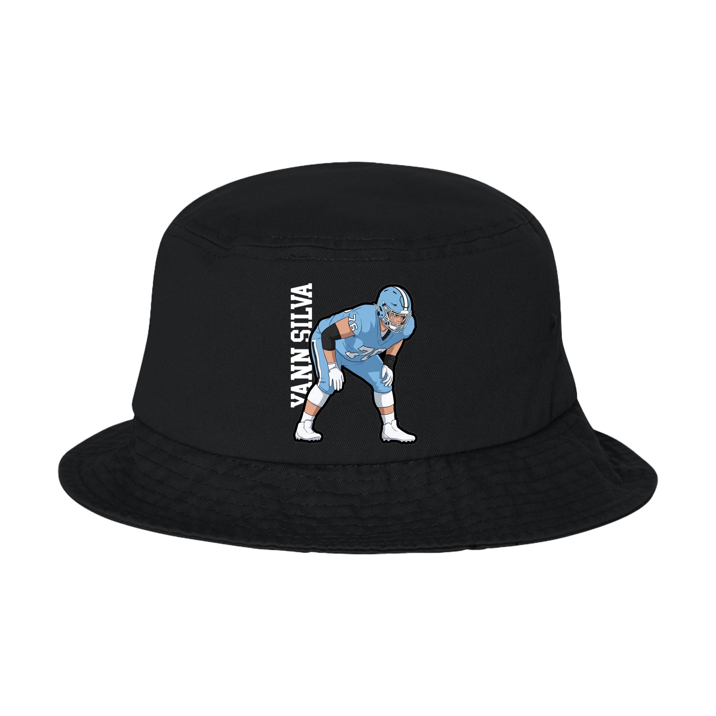 Bucket Cap — Name Vertical in Black